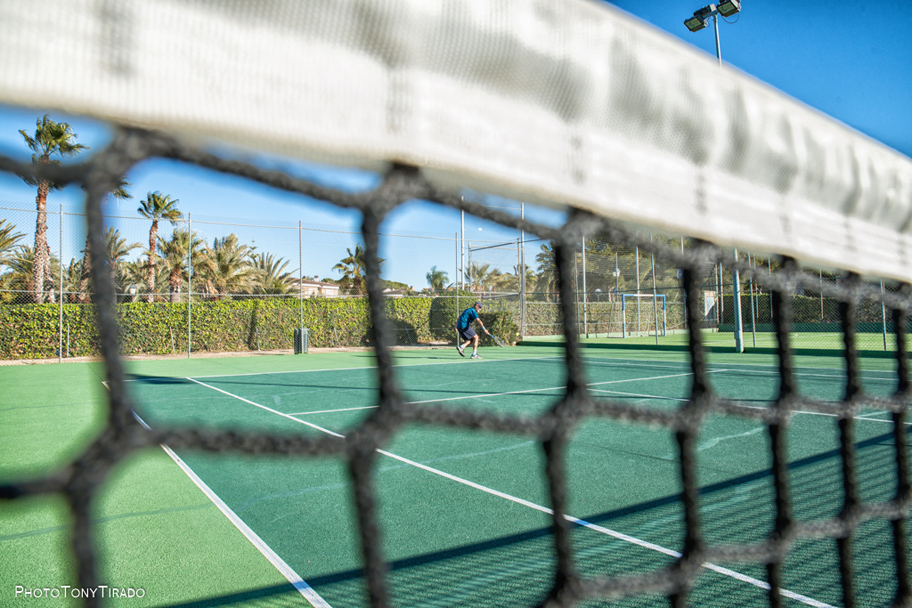 Pista de tenis, red